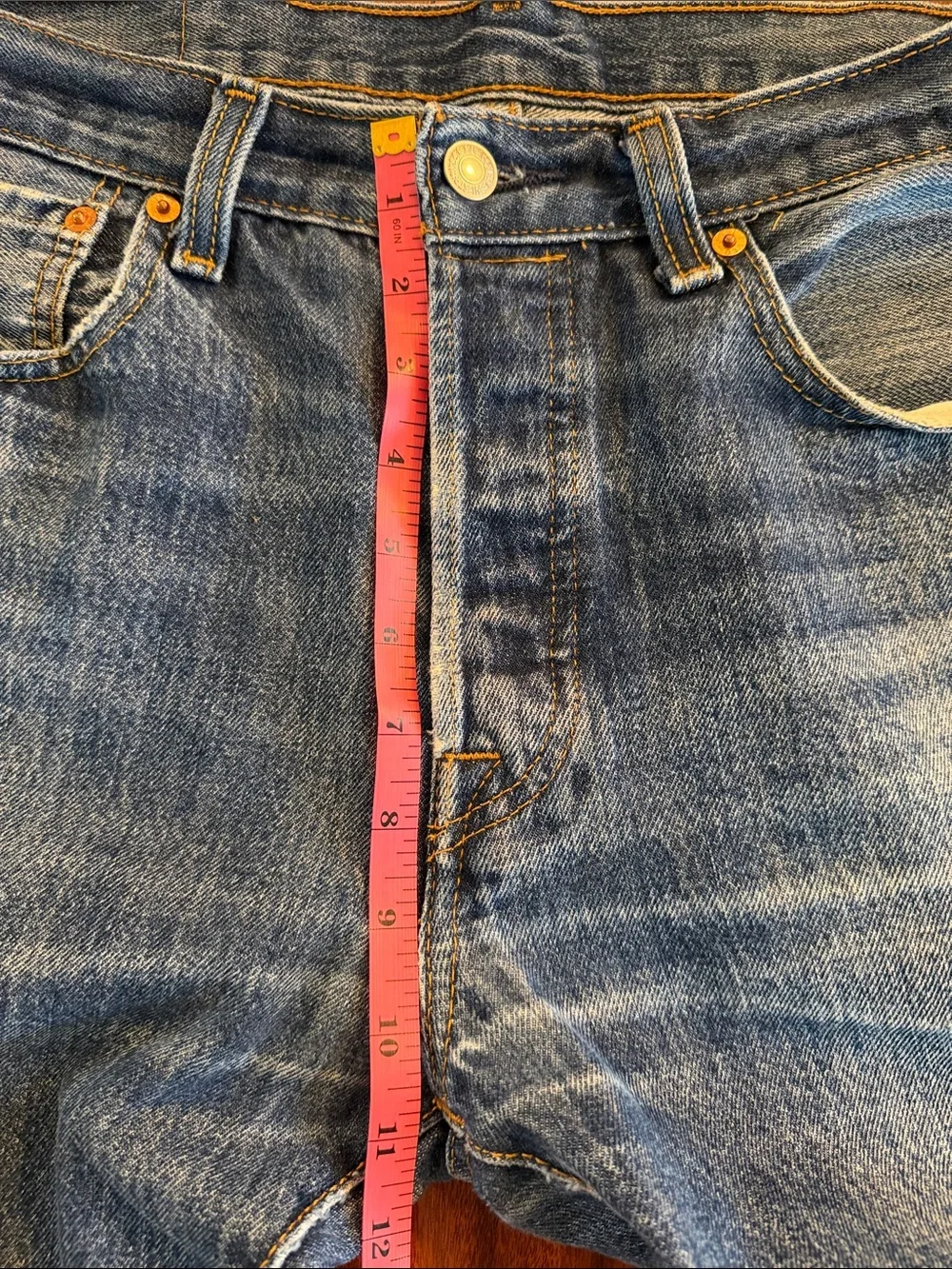 Levi's 501 Straight Jeans with Distress